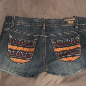 boho jean shorts